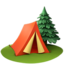 CAMPING emoji in Apple's design style - Unicode 1F3D5-FE0F