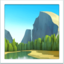 NATIONAL PARK emoji in Apple's design style - Unicode 1F3DE-FE0F