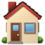 HOUSE BUILDING emoji in Apple's design style - Unicode 1F3E0