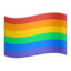 RAINBOW FLAG emoji in Apple's design style - Unicode 1F3F3-FE0F-200D-1F308