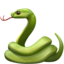 SNAKE emoji in Apple's design style - Unicode 1F40D