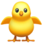 FRONT-FACING BABY CHICK emoji in Apple's design style - Unicode 1F425