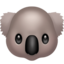 KOALA emoji in Apple's design style - Unicode 1F428