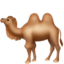 BACTRIAN CAMEL emoji in Apple's design style - Unicode 1F42B