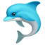 DOLPHIN emoji in Apple's design style - Unicode 1F42C