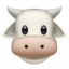 COW FACE emoji in Apple's design style - Unicode 1F42E