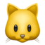 CAT FACE emoji in Apple's design style - Unicode 1F431