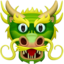 DRAGON FACE emoji in Apple's design style - Unicode 1F432