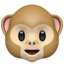 MONKEY FACE emoji in Apple's design style - Unicode 1F435