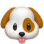 DOG FACE emoji in Apple's design style - Unicode 1F436