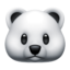 POLAR BEAR emoji in Apple's design style - Unicode 1F43B-200D-2744-FE0F