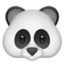 PANDA FACE emoji in Apple's design style - Unicode 1F43C