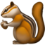 CHIPMUNK emoji in Apple's design style - Unicode 1F43F-FE0F