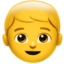 BOY emoji in Apple's design style - Unicode 1F466