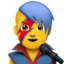 MAN SINGER emoji in Apple's design style - Unicode 1F468-200D-1F3A4