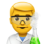 MAN SCIENTIST emoji in Apple's design style - Unicode 1F468-200D-1F52C