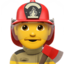 MAN FIREFIGHTER emoji in Apple's design style - Unicode 1F468-200D-1F692