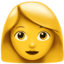 WOMAN emoji in Apple's design style - Unicode 1F469