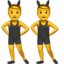 MEN WITH BUNNY EARS emoji in Apple's design style - Unicode 1F46F-200D-2642-FE0F