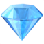 GEM STONE emoji in Apple's design style - Unicode 1F48E