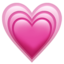 GROWING HEART emoji in Apple's design style - Unicode 1F497