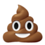 PILE OF POO emoji in Apple's design style - Unicode 1F4A9