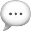 SPEECH BALLOON emoji in Apple's design style - Unicode 1F4AC