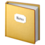 NOTEBOOK WITH DECORATIVE COVER emoji in Apple's design style - Unicode 1F4D4