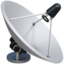 SATELLITE ANTENNA emoji in Apple's design style - Unicode 1F4E1