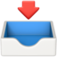 INBOX TRAY emoji in Apple's design style - Unicode 1F4E5