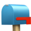 CLOSED MAILBOX WITH LOWERED FLAG emoji in Apple's design style - Unicode 1F4EA