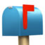 CLOSED MAILBOX WITH RAISED FLAG emoji in Apple's design style - Unicode 1F4EB