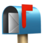 OPEN MAILBOX WITH RAISED FLAG emoji in Apple's design style - Unicode 1F4EC