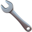 WRENCH emoji in Apple's design style - Unicode 1F527