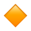 SMALL ORANGE DIAMOND emoji in Apple's design style - Unicode 1F538