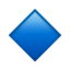 SMALL BLUE DIAMOND emoji in Apple's design style - Unicode 1F539