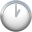 CLOCK FACE ONE OCLOCK emoji in Apple's design style - Unicode 1F550