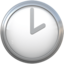 CLOCK FACE TWO OCLOCK emoji in Apple's design style - Unicode 1F551