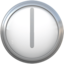 CLOCK FACE SIX OCLOCK emoji in Apple's design style - Unicode 1F555