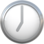 CLOCK FACE SEVEN OCLOCK emoji in Apple's design style - Unicode 1F556