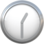 CLOCK FACE ONE-THIRTY emoji in Apple's design style - Unicode 1F55C