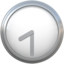 CLOCK FACE EIGHT-THIRTY emoji in Apple's design style - Unicode 1F563