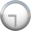 CLOCK FACE NINE-THIRTY emoji in Apple's design style - Unicode 1F564