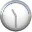 CLOCK FACE ELEVEN-THIRTY emoji in Apple's design style - Unicode 1F566