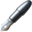 FOUNTAIN PEN emoji in Apple's design style - Unicode 1F58B-FE0F