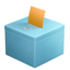 BALLOT BOX WITH BALLOT emoji in Apple's design style - Unicode 1F5F3-FE0F