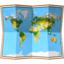 WORLD MAP emoji in Apple's design style - Unicode 1F5FA-FE0F