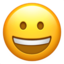 GRINNING FACE emoji in Apple's design style - Unicode 1F600