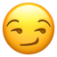 SMIRKING FACE emoji in Apple's design style - Unicode 1F60F