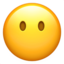 FACE WITHOUT MOUTH emoji in Apple's design style - Unicode 1F636